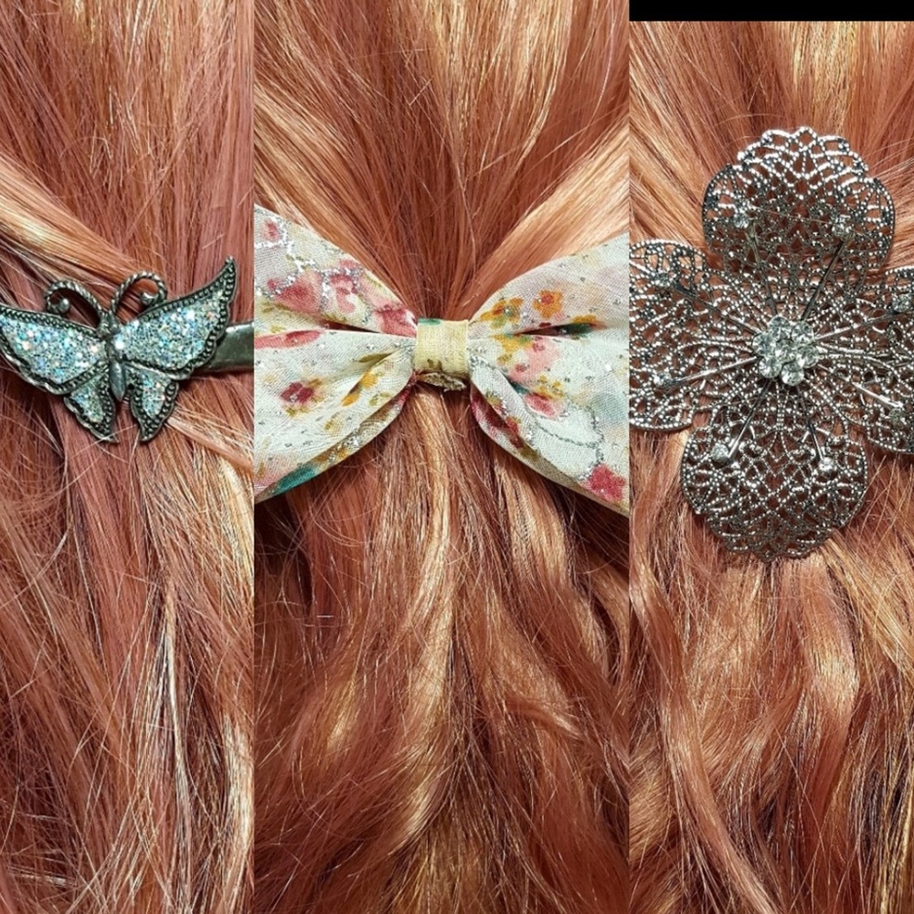 Bundle 3 Boho Chic Hair Clips